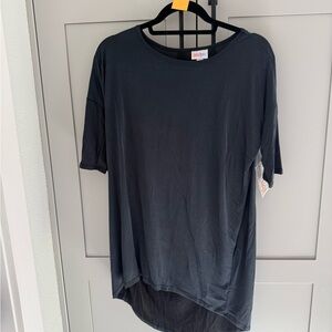 LuLaRoe Irma (Black Short Sleeve Women's Top)